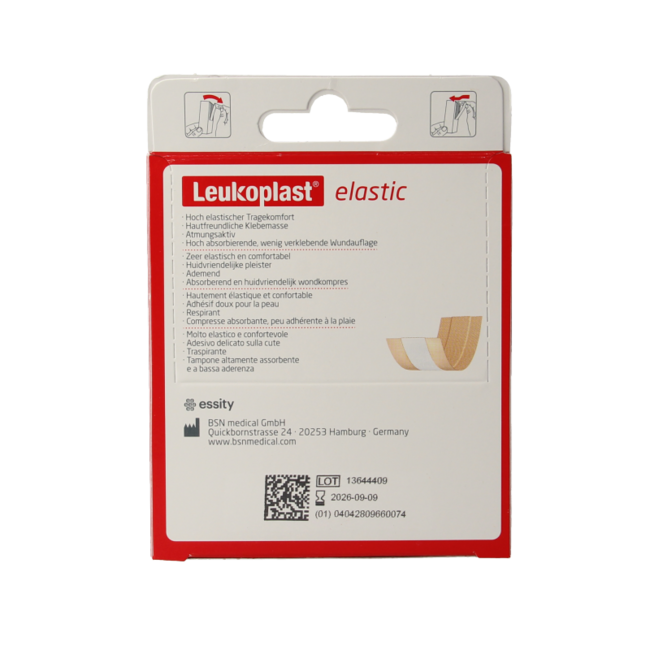 Leukoplast Pleister elastic 1m x 8cm 1 Rol