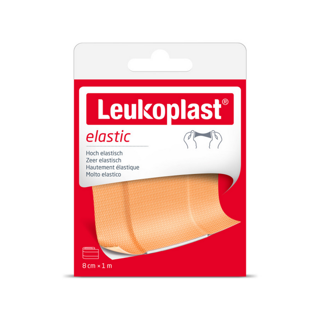 Leukoplast Przylepiec Elastyczny 1m x 8cm, 1 Rolka