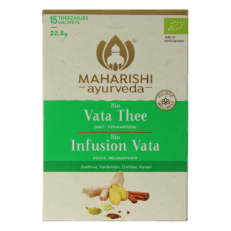 Maharishi Ayurv Vata bolsitas de té bio 15 bolsitas