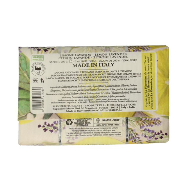 La Florentina Lemon-Lavender Soap 200 Gram