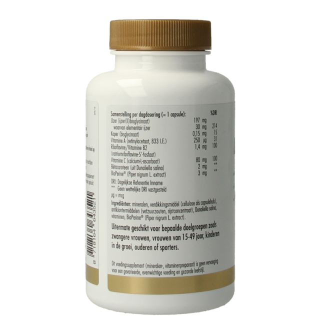 Iron Bisglycinate Plus 60 Vegetarian Capsules