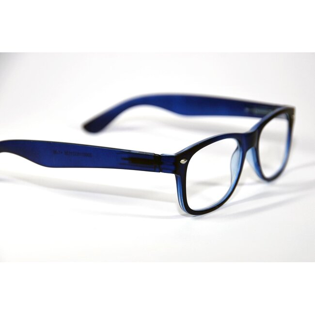 Melleson Eyewear Reading Glasses Wayfarer matte blue +2.50 1 Piece