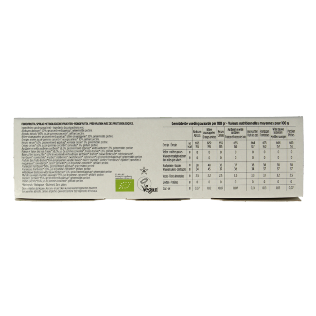 Fiordifrutta Fruit Spread mix 25 gram organic 75 Gram