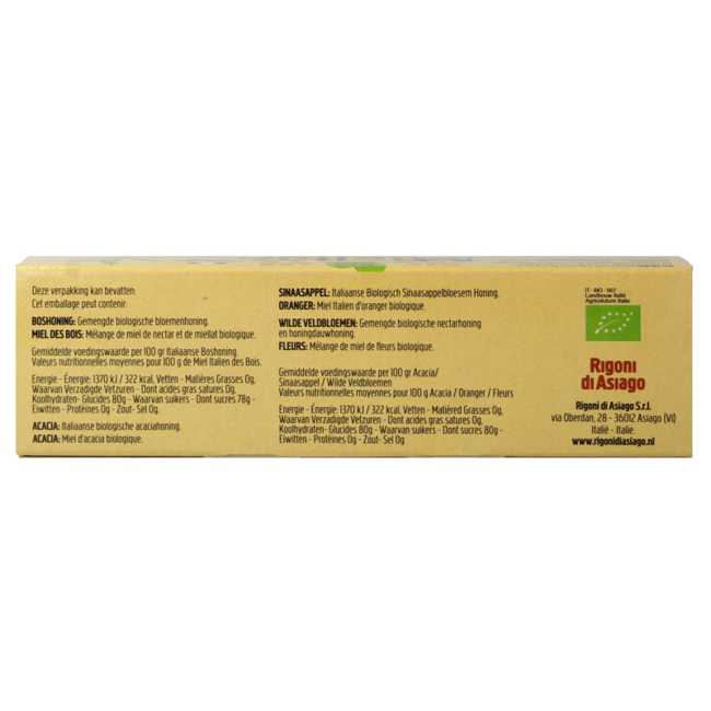 Mielbio Mezcla de miel 25 gramos bio 75 gramos