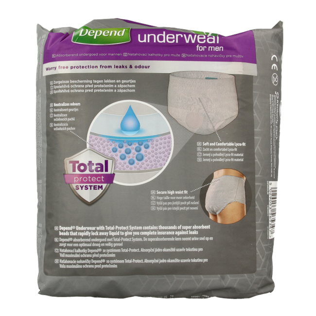 Depend Pants for Men Super Size L/XL 9 Pack