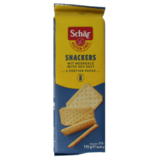 Schar Schar Snackers galleta salada sin gluten 115 gramos
