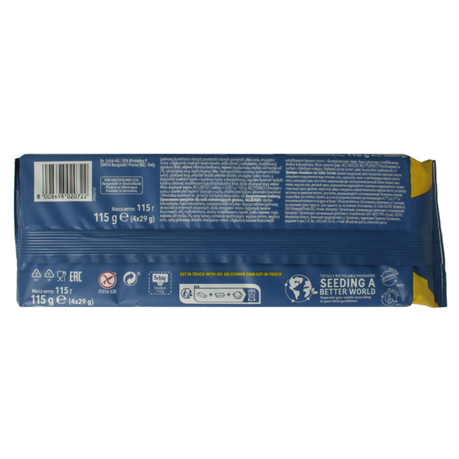 Schar Snackers galleta salada sin gluten 115 gramos