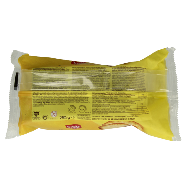Bizcocho de limón sin gluten 250 gramos