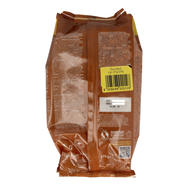 Schar Choco muesli glutenvrij 375 Gram