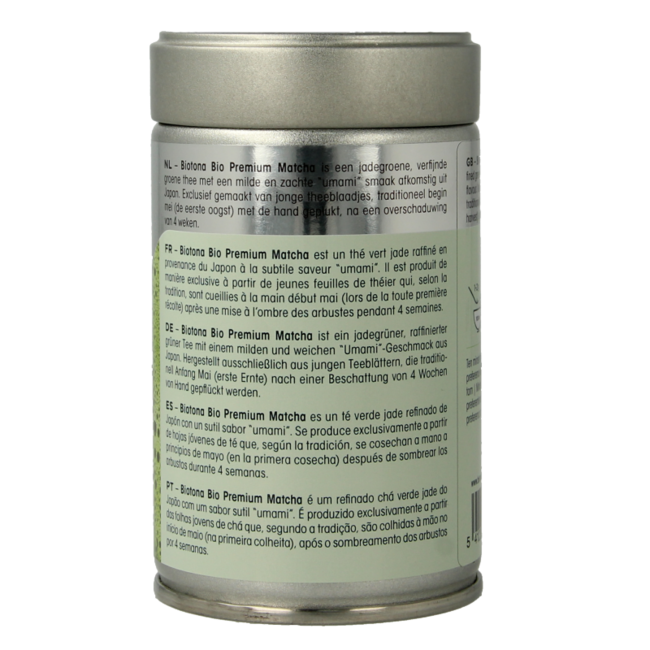 Té matcha premium bio 80 gramos