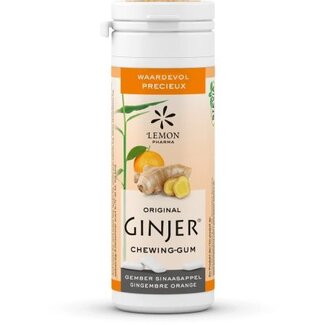 Lemon Pharma Lemon Pharma Ginjer original gember kauwgom 20 Stuks