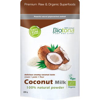 Biotona Biotona Leche de coco en polvo bio 200 Gramos