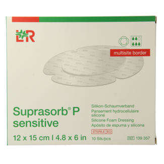 Suprasorb Suprasorb P sensitive multisite 12 x 15 10 Stuks