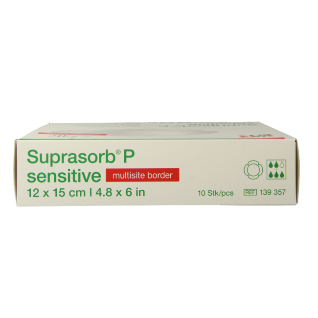 Suprasorb P sensitive multisite 12 x 15, 10 Pezzi