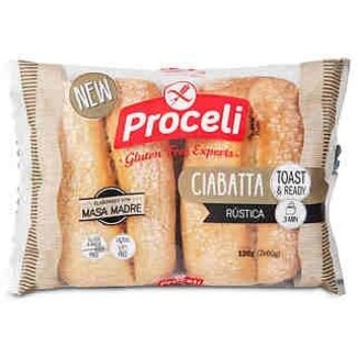 Proceli Ciabatta rústica 120 gramos