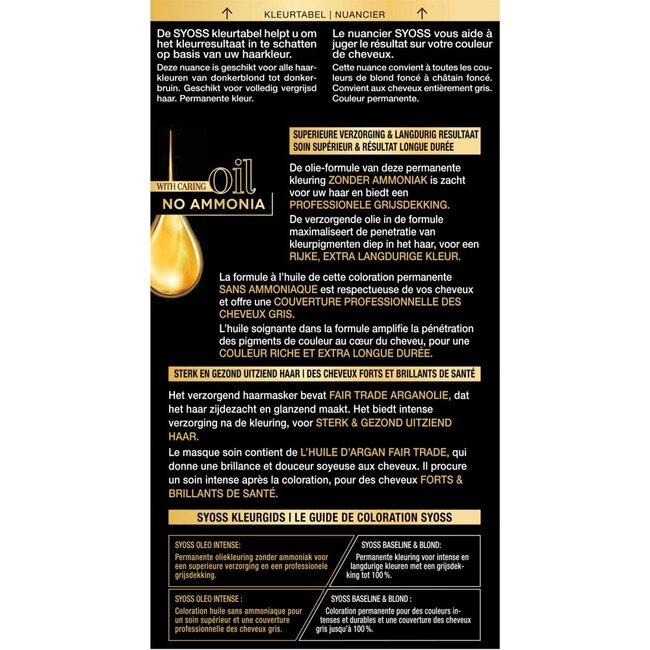 Syoss Color Oleo Intense 4-15 Kastanienbraun Haarfarbe 1 Set