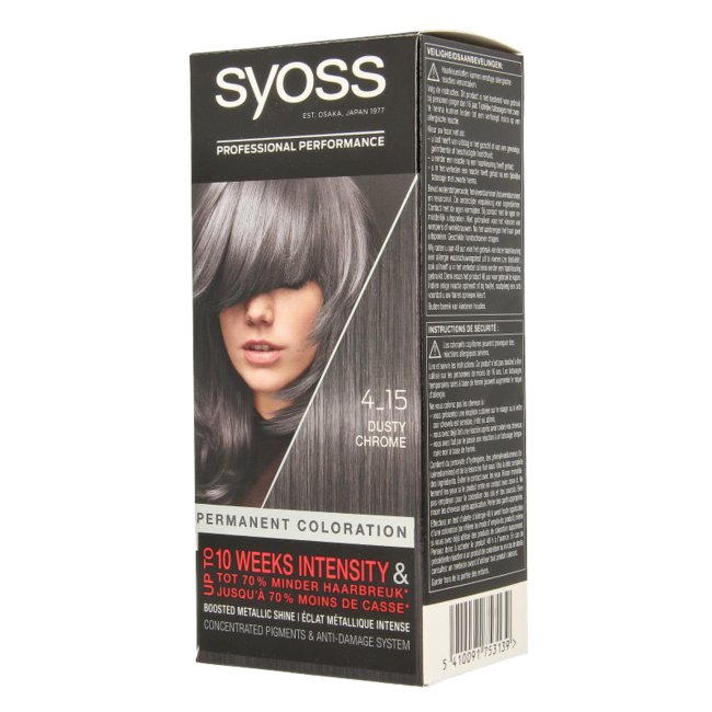 Syoss Color baseline 4-15 dusty chrome haarverf  1 Set