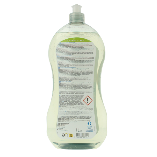 Ecodoo Liquid dishwashing detergent hypoallergenic 1 Litre