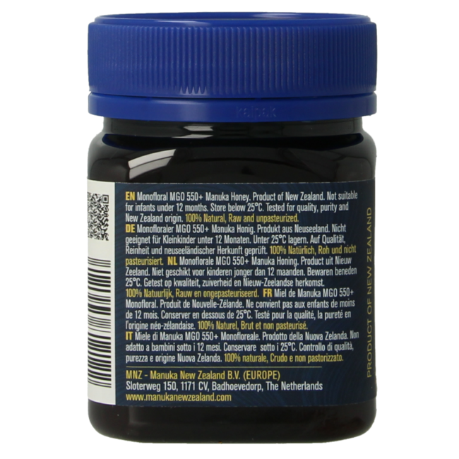 Manuka Honey MGO 550+ 250 Gram