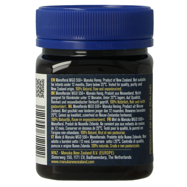 Manuka Honig MGO 550+ 250 Gramm