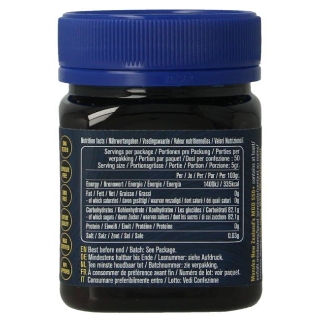 Manuka Honey MGO 550+ 250 Gram