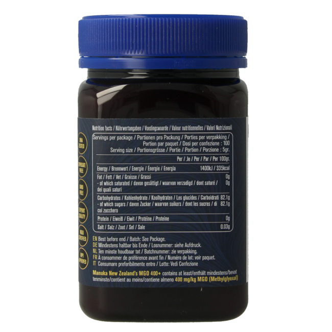 Manuka New Zealand Manuka Honey MGO 400+ 500 Gram