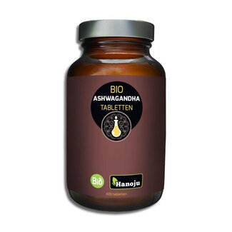 Hanoju Hanoju Ashwagandha orgánico 500mg 600 comprimidos