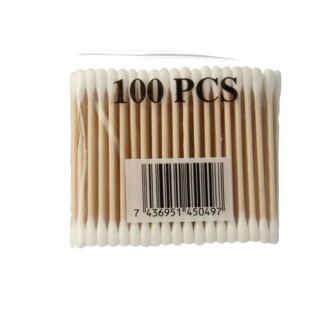 Diversen Wooden cotton buds 100 pieces