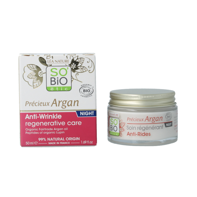 So Bio Etic Crema de Noche Hidratante Antiarrugas 50 Mililitros