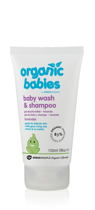 Organic babies wash & shampoo lavender 150 Milliliter