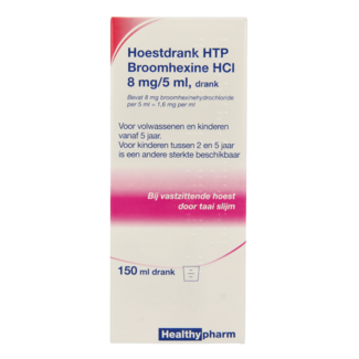 Healthypharm Bromhexina jarabe para la tos 8 mg 150 ml