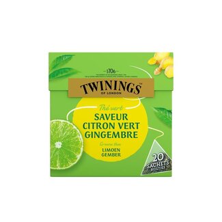 Twinings Groene thee limoen gember 20 Zakjes