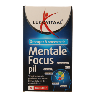 Lucovitaal Lucovitaal Mentale focus pil 20 comprimidos