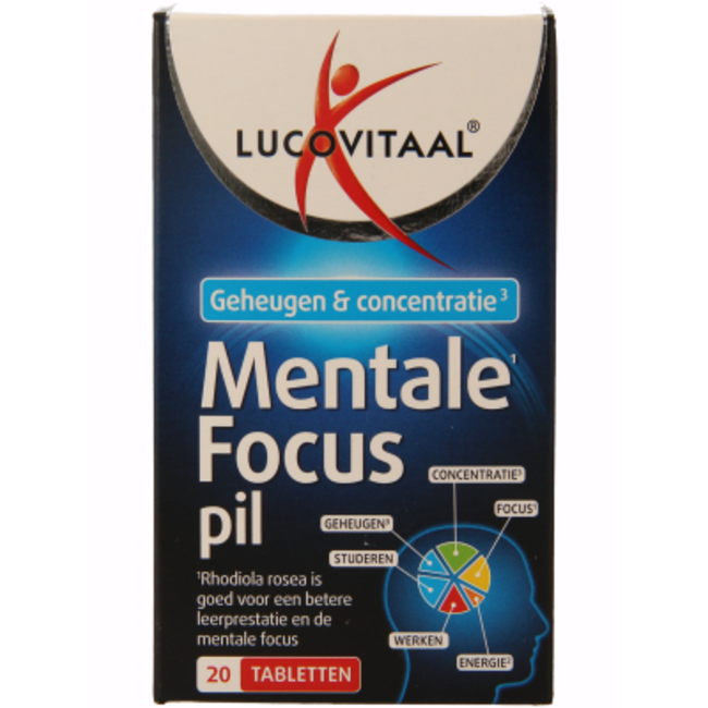 Lucovitaal Mentale focus pil 20 comprimidos
