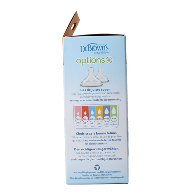 Options+ biberon à col large 150 ml 1 pièce