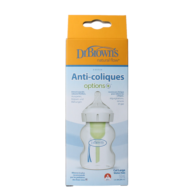 Options+ biberon à col large 150 ml 1 pièce