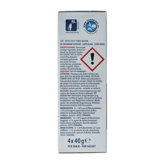 Dr.Beckmann Super Weiß 40 Gramm 4 Stück