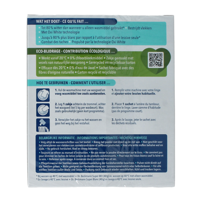 Dr. Beckmann Super Blanco 40 g 4 Unidades