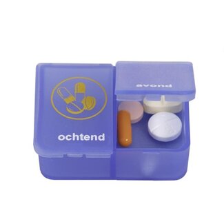 Able 2 Able 2 Pillendose 1 Tag 2 Fächer blau NL 1 Stück