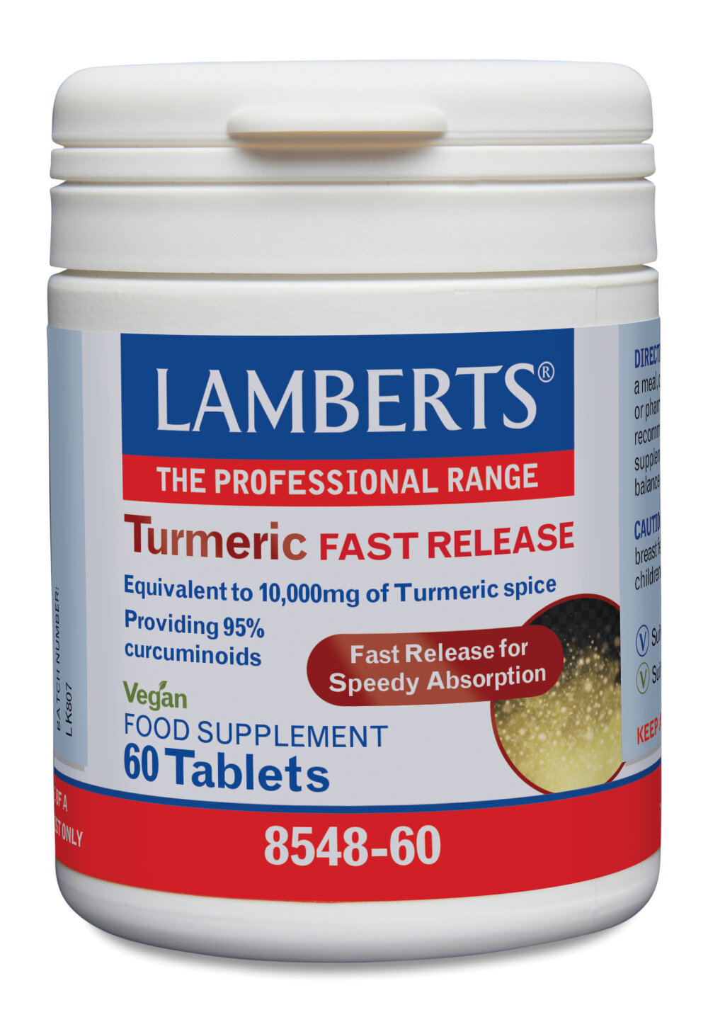 Lamberts Curcuma Rilascio Rapido - 60 Compresse | MyFitRank