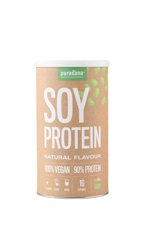 Purasana Proteine di Soia Vegan Bio 400g - Supporto Muscolare