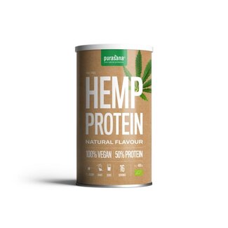 Purasana Proteína de cáñamo vegana bio 400 gramos