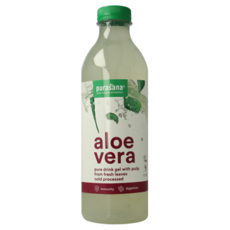 Purasana Gel de aloe vera para beber vegano bio 1 Litro