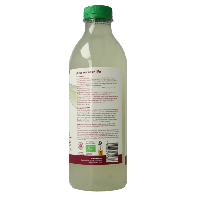 Gel de aloe vera para beber vegano bio 1 Litro