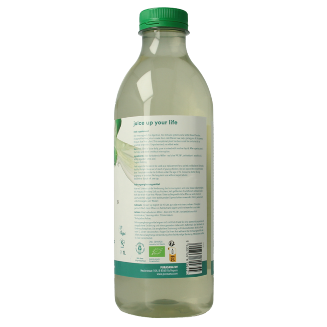 Zumo de aloe vera vegano bio 1 Litro
