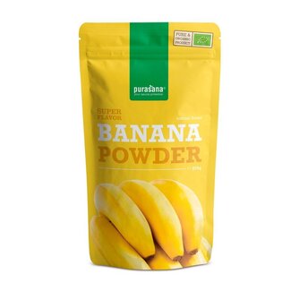 Purasana Purasana Polvo de plátano vegano bio 250 gramos
