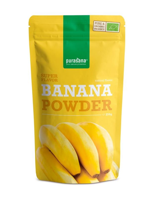 Purasana Polvere di Banana Biologica Vegan - Energia Naturale