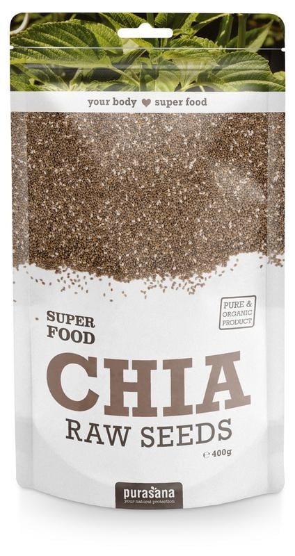 Purasana Semi di Chia Vegan Bio 400g | Omega-3 & Fibre