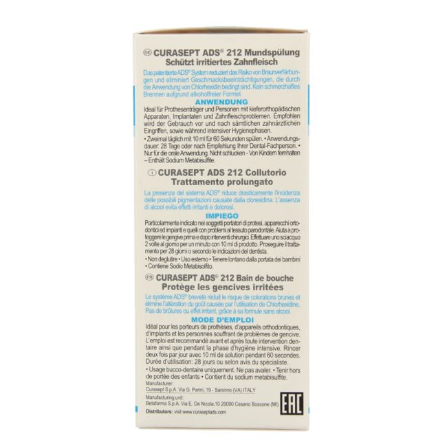 Colutorio Curasept ADS - Clorhexidina 0,12% 200 mililitros