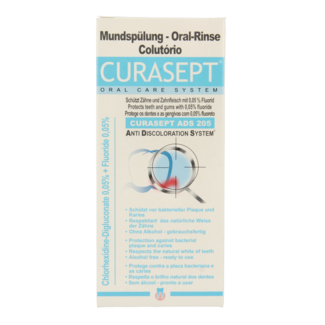 Curasept Curasept ADS Mondspoelmiddel - 0,05% chloorhexidine 200 Milliliter